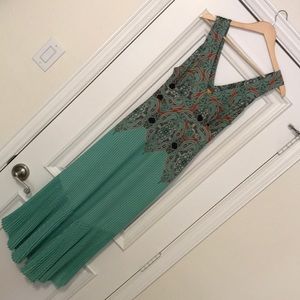Anthropologie paisley print pleated dress by Maeve